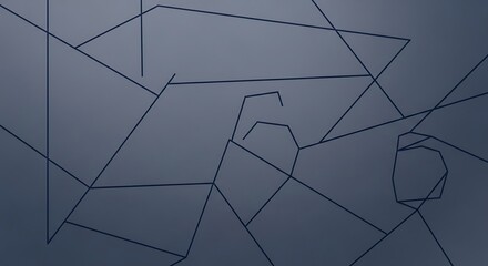 Abstract geometric lines on dark background modern design concept