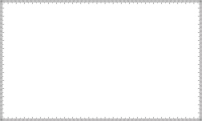 L型の定規の目盛りが重なるフレーム