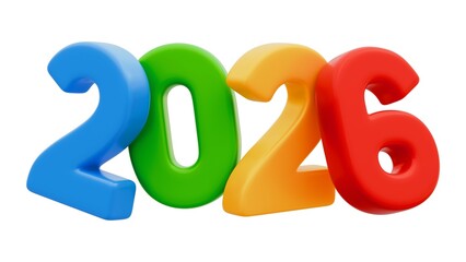 Happy New Year 2026 Typography Design | Festive Celebration Greeting | Modern Holiday Artwork