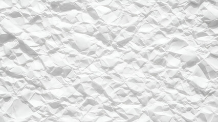 Crumpled White Paper Texture Close Up background