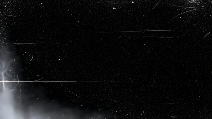 Dark Film Texture with Light Streaks and Dust scratches