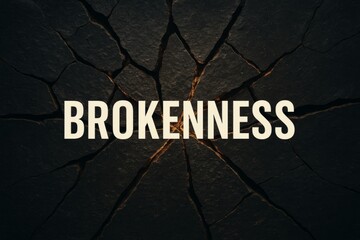 BROKENNESS&rdquo; 3D shattered-stone artwork