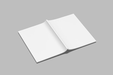 A4 Magazine Blank Mockup With Shadow