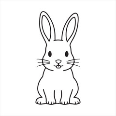vector illustration of a rabbit
