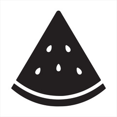 Watermelon line icon isolated  on white background