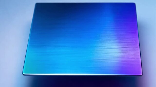 Medium shot of anodized steel panel displaying vibrant color shifts and smooth matte texture emphasizing advanced metal finishing techniques.