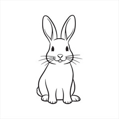 vector illustration of a rabbit