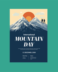 International Mountain Day Template Layout