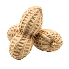 Two Tan Peanut Pods with Textured Shells on Black peanuts legume