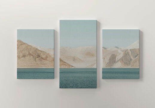 Canvas Wall Print Mockup