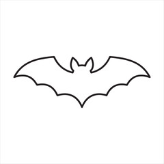 vector illustration of a halloween bat