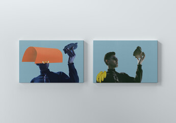 Horizontal Canvas Mockup