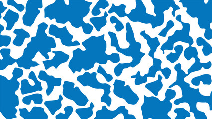 Blue and white abstract organic  seamless pattern