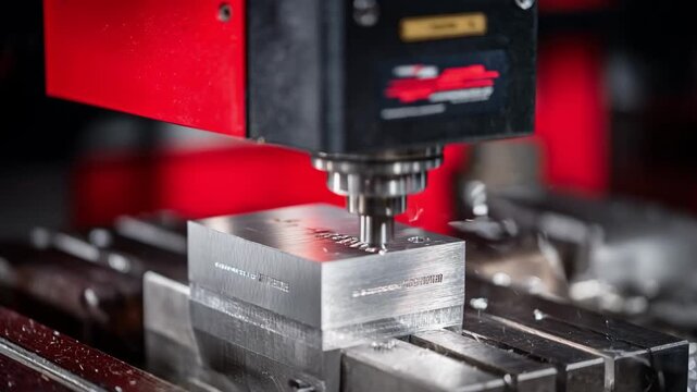 Dynamic medium shot of automated press brake performing air bending with focus on metal deformation and machine precision.