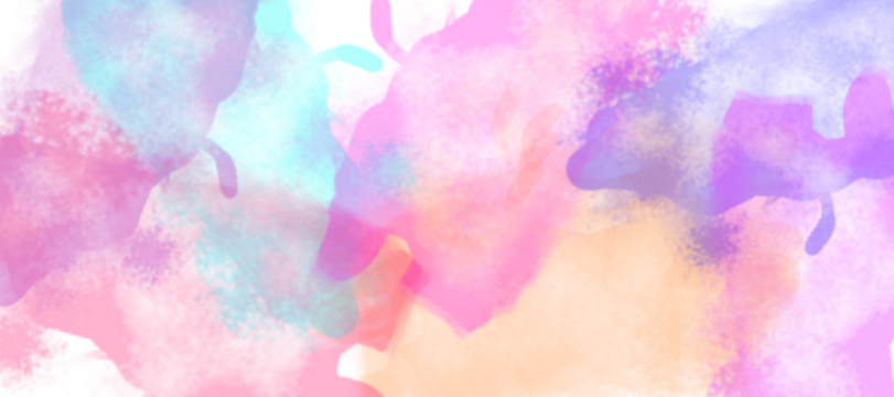 Soft watercolor texture featuring a blend of pastel hues, including pink, purple, blue, and peach