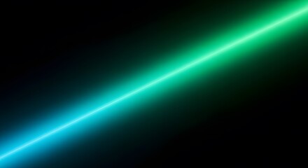 Abstract light streak blue and green neon glow effect modern background for graphic design