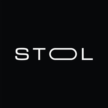 Stol logo design, wordmark stol logo graphic vector
