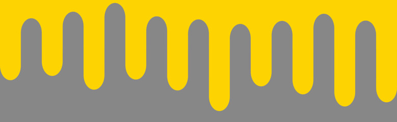 A yellow and gray line with a yellow stripe. The line is curved and has a wavy appearance