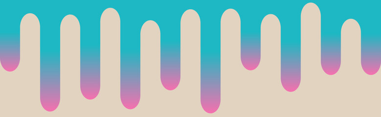 A blue and pink line with a gradient of colors