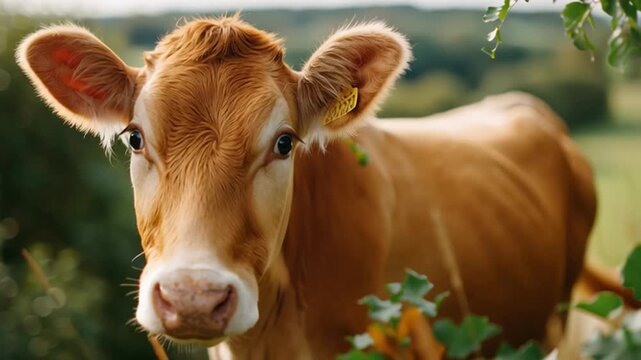 Exciting morning parade with colorful floats and vibrant music in downtown city