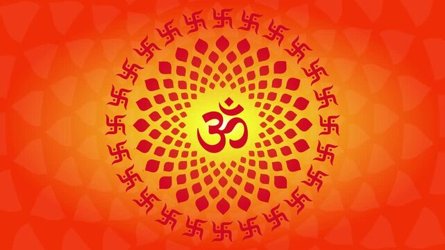 Om Symbol with Om Animation for Shiva Festivals