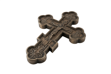 Christian Cross on transparent Background