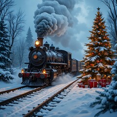 Historic Flax Train Captured from a Diagonal Angle: Speed and Tradition Combined.
