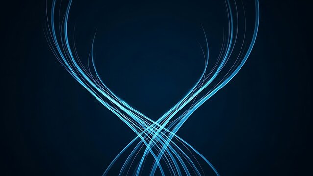 Modern technology background with vibrant blue light trails for digital projects and creative design, perfect for tech startups and innovation campaigns