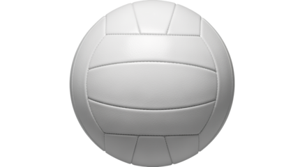 Classic White Volleyball Isolated on White