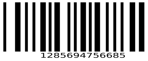 Abstract Barcode Lines Vector Design