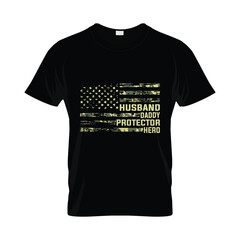 Husband Daddy Protector Hero T-Shirt