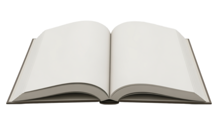 Open Book with Blank Pages Mockup