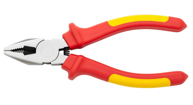 Red Insulated Combination Pliers