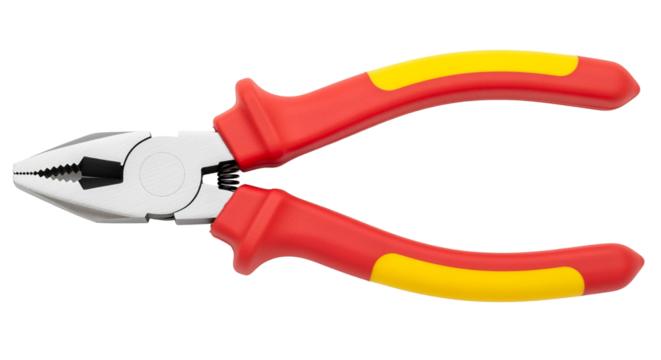 Red Insulated Combination Pliers
