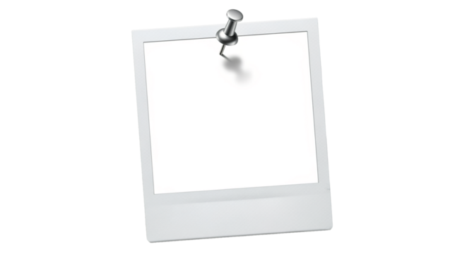 Blank Instant Photo Frame with Pushpin