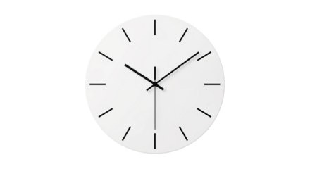 Modern Minimalist White Wall Clock