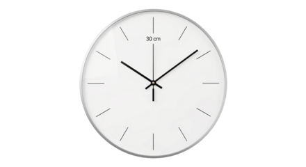 Minimalist Modern Wall Clock Isolated