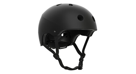 Sleek Black Protective Sports Helmet
