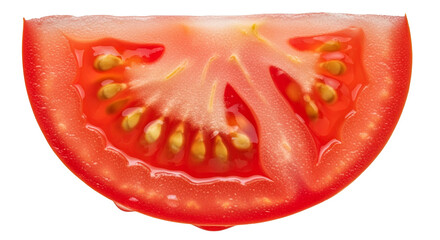 Juicy Red Tomato Cross Section