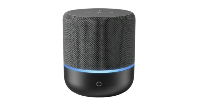 Modern Smart Speaker with Glowing Ring