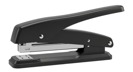 Stapler Office Stationery Black Silver Isolated