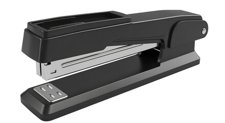 Modern Black Office Stapler Isolated