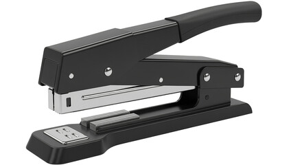 Modern Black Office Stapler with Staples