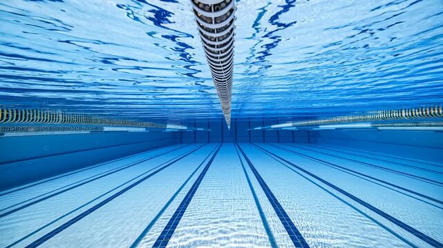 Swimming pool underwater background. The video is generated from my real photo.