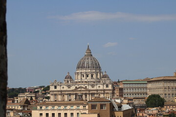 Italy, Rome, skyline from Castel Sant'Angelo
