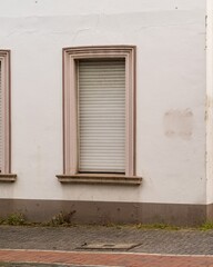 Partial view of an old uninhabited building