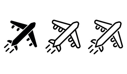 Vector illustration of a air plane icon.aircraft minimalist icon.