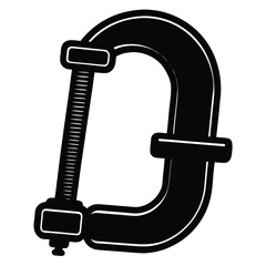 clamp vector icon on white background