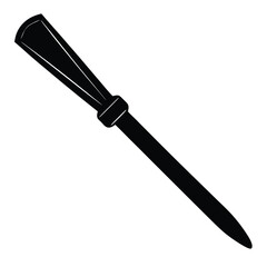 chisel vector icon on white background