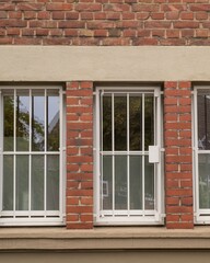 details of an office building over 100 years old in germany